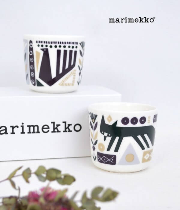 マリメッコ (marimekko) 【2018年秋冬限定】スヴァーレ ラテマグ 2個セット SVAALE COFFEE CUP 52189469462の画像