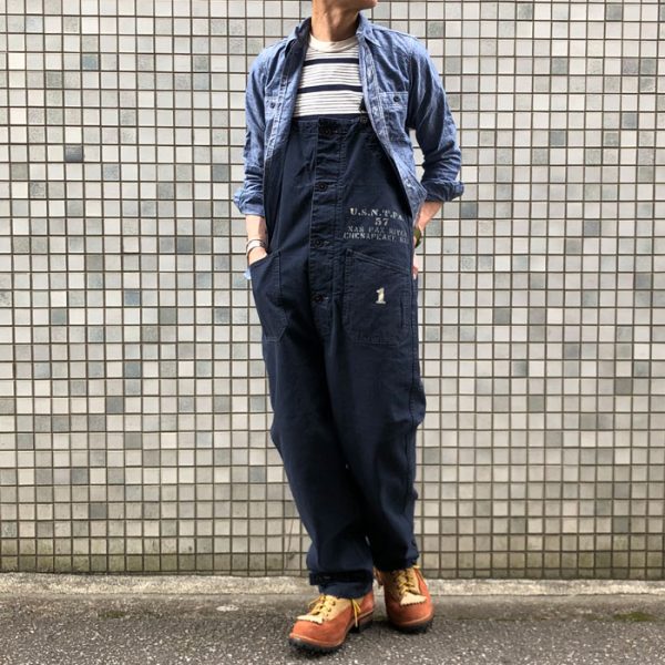 コリンボ (COLIMBO) BP-NOMAD BIB OVERALL CUSTOM "PAX-RIVER GROUND CREW" オーバーオール ZW-0218