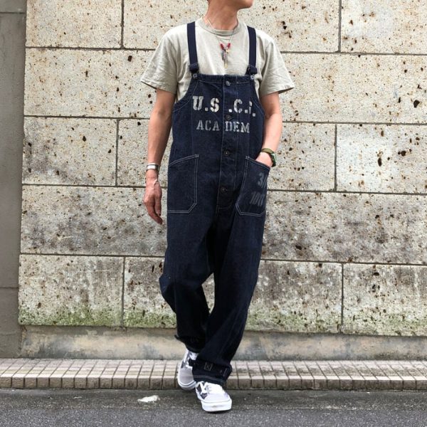 コリンボ Colimbo “OLD MIDSHIPMEN’S BIB OVERALLS” -CUSTOM- “U.S.C.G.A” ¥28,600(w/tax)