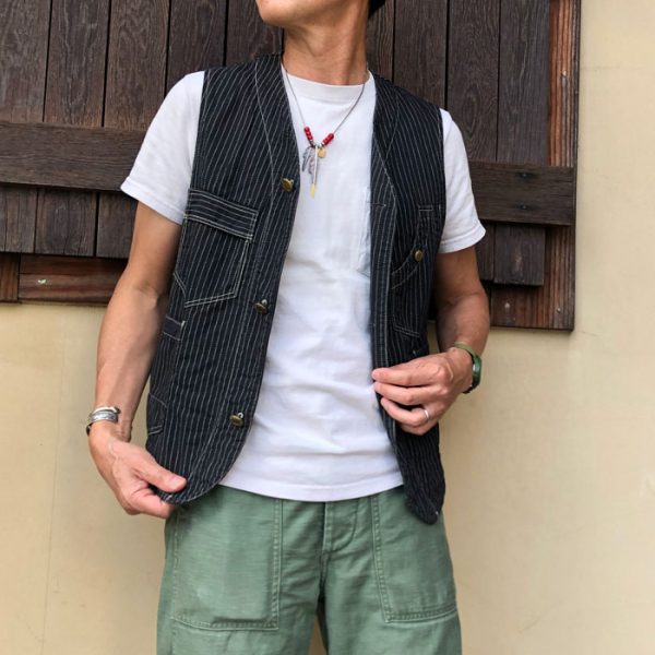 フリーホイーラーズ (FREEWHEELERS) "TRACKWALKER" VEST コットンベスト 2121017