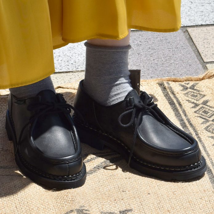 パラブーツ (PARABOOT) MICHAEL NOIR ミカエル チロリアンシューズ レディース 721204 トップジミーのレディースコーディネート画像