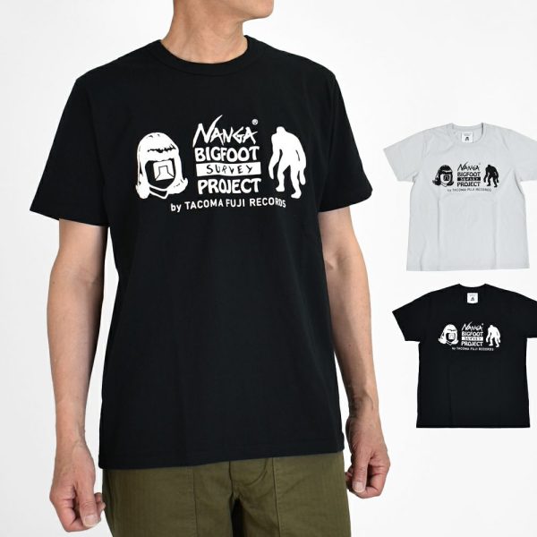 ナンガ (NANGA) NANGA × TACOMA FUJI RECORDS BIGFOOT SURVEY PROJECT LOGO TEE ナンガ×タコマフジレコード ビッグフットサーベイプロジェクトロゴティー