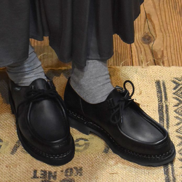 パラブーツ (PARABOOT) MICHAEL NOIR ミカエル チロリアンシューズ レディース 721204 トップジミーのレディースコーディネート画像