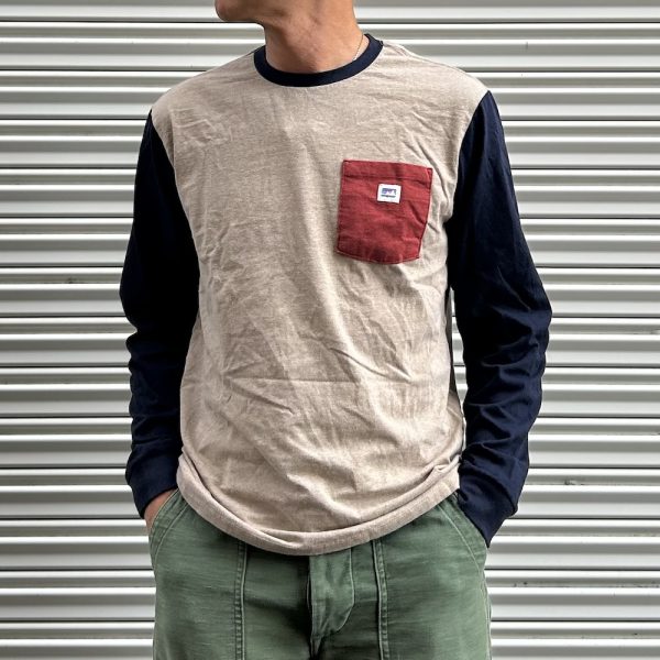 パタゴニア (PATAGONIA) L/S Shop Sticker Pocket Responsibili-Tee 37763