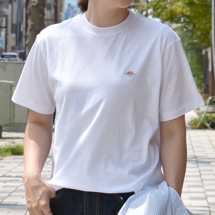 ダントン (DANTON) WOMEN'S SHORT SLEEVE INNER T-SHIRT 半袖無地Tシャツ 速乾 DT-C0195CVT トップジミーのレディースコーディネート画像