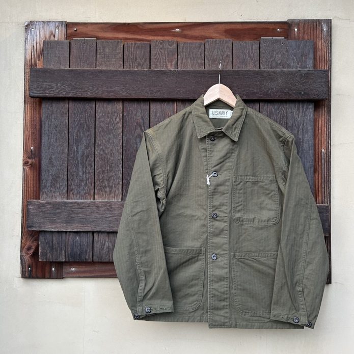 コリンボ COLIMBO NAVAL WORK JKT. N-3 TYPE HERRINGBONE TWILL PLAIN