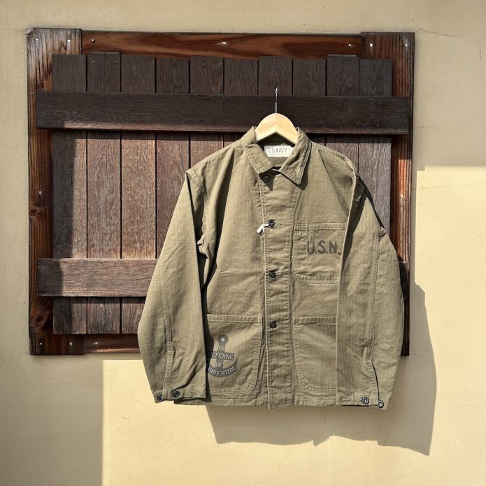 コリンボ COLIMBO NAVAL WORK JKT. N-3 TYPE **HERRINGBONE TWILL** CUSTOM -NAD CHARLESTON-