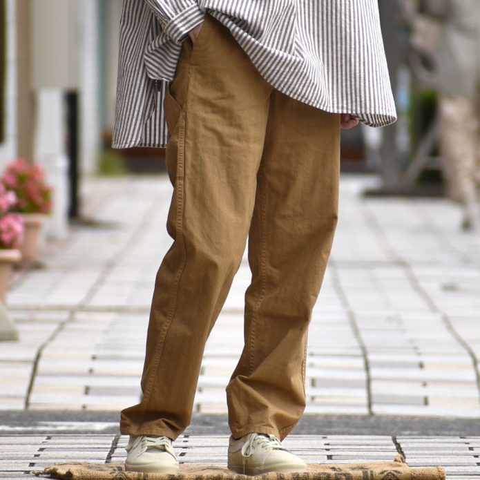 オアスロウ (orSlow) FRENCH WORK PANTS (UNISEX) コットンワークパンツ 03-5000 トップジミーのレディースコーディネート画像