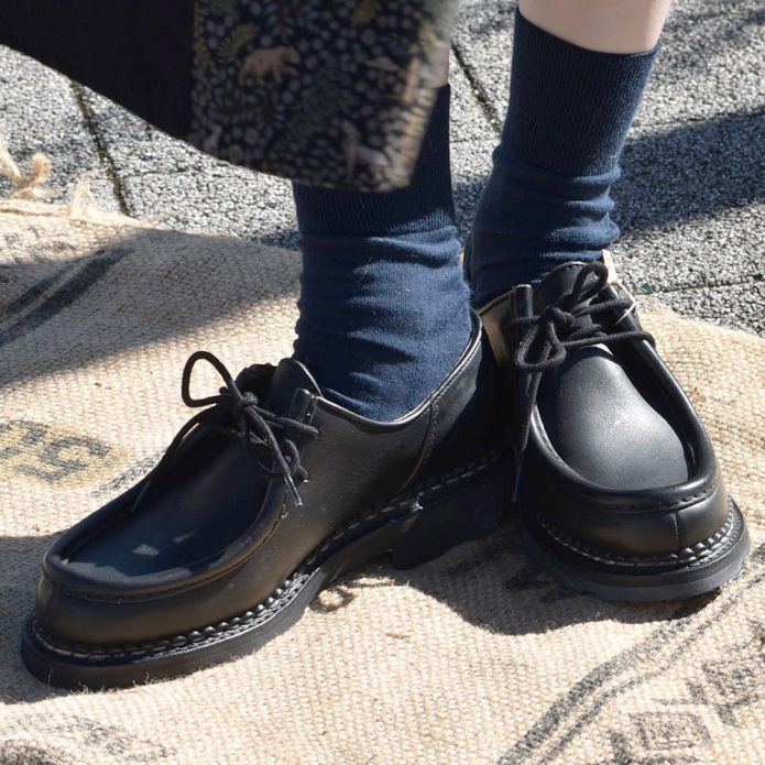 パラブーツ (PARABOOT) MICHAEL NOIR ミカエル チロリアンシューズ レディース 721204 トップジミーのレディースコーディネート画像