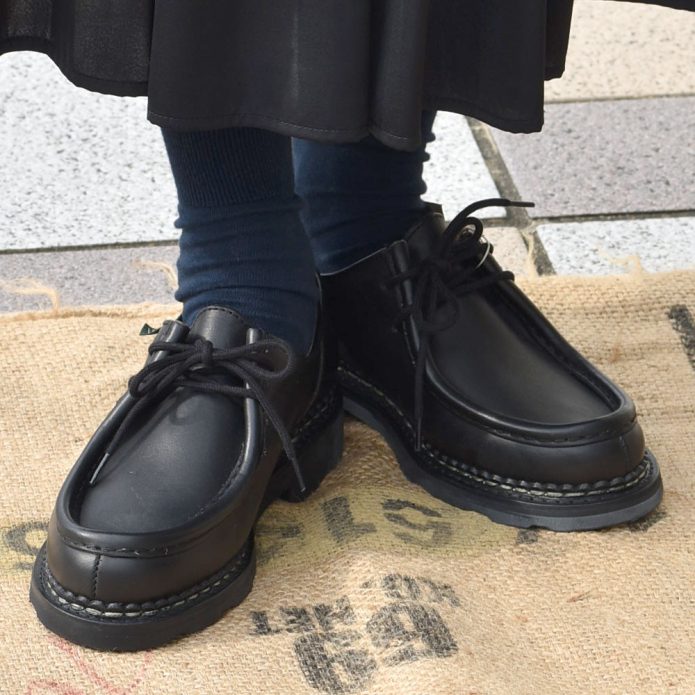 パラブーツ (PARABOOT) MICHAEL NOIR ミカエル チロリアンシューズ レディース 721204 トップジミーのレディースコーディネート画像