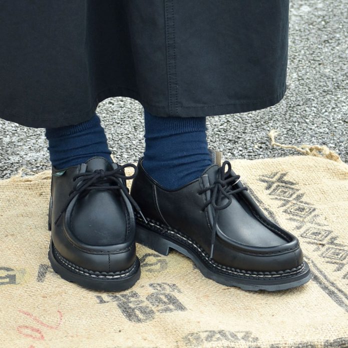 パラブーツ (PARABOOT) MICHAEL NOIR ミカエル チロリアンシューズ レディース 721204 トップジミーのレディースコーディネート画像