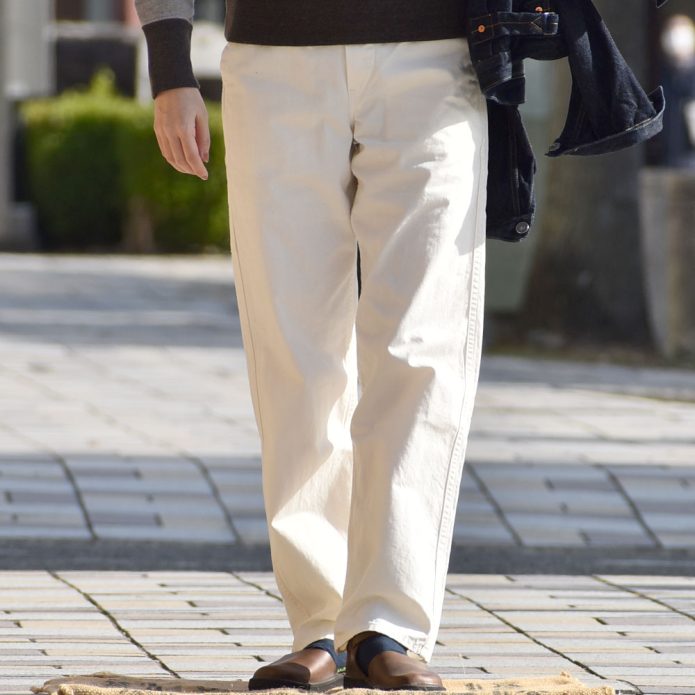 オアスロウ (orSlow) FRENCH WORK PANTS (UNISEX) コットンワークパンツ 03-5000 トップジミーのレディースコーディネート画像