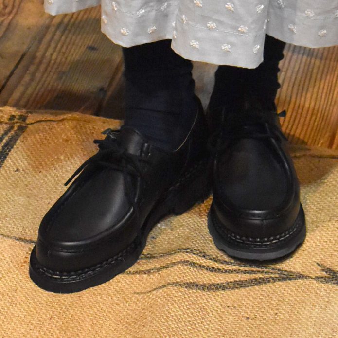 パラブーツ (PARABOOT) MICHAEL NOIR ミカエル チロリアンシューズ レディース 721204 トップジミーのレディースコーディネート画像