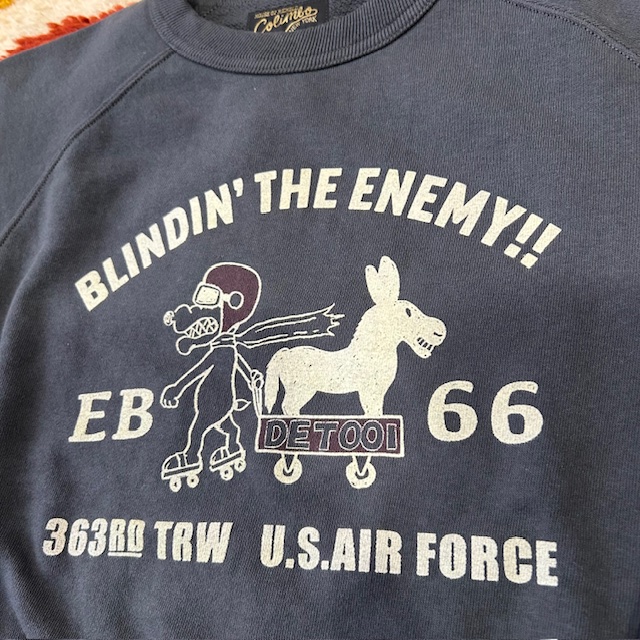 コリンボ COLIMBO LAGERGELD SWEAT RAGLAN SWEAT -EB-66 =BLINDIN' THE ENEMY=-